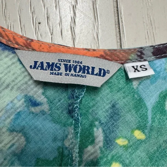 Jams World Blue and Pink Sleeveless V-Neck Sundress - Picture 7 of 8